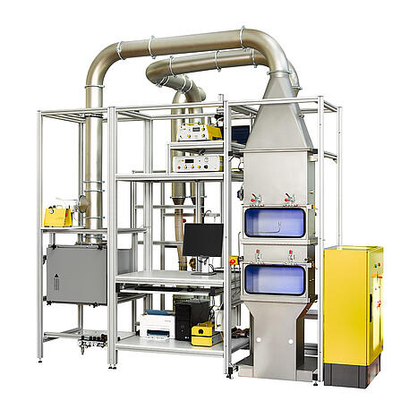 Partikelfiltrations-Aufbau Kfz-Innenraumfilter-Prüfstand PAF 111, Vorderansicht