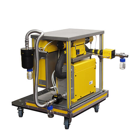 Koffer Setup Blow-By-Prüfstand BBT 143, Vorderansicht