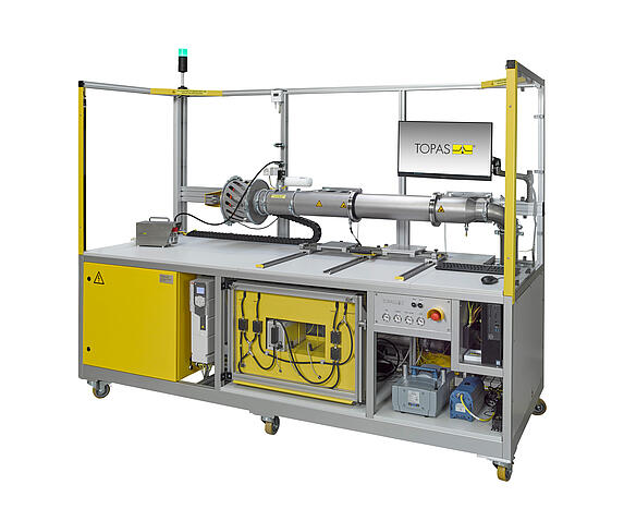 Der Filterelement-Prüfstand wurde für den 24/7-Betrieb mit automatischen Sicherheitsfunktionen entwickelt. AFC 136 Filter-Element-Prüfstand Vorderansicht