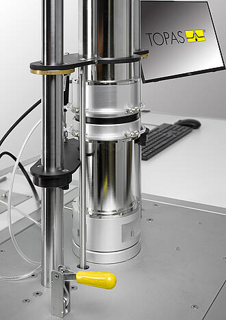 Filtermedien-Prüfstand MBP 116, Detail Filterhalter