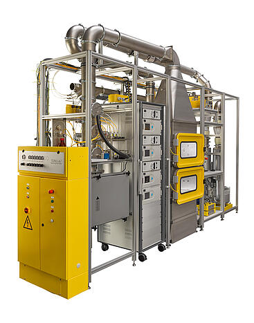 FCT 113 Brennstoffzellen Ansaugluftfilter Prüfstand, Vorderansicht