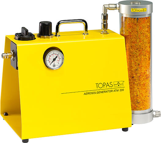Atomizer Aerosolgenerator ATM 220 mit Diffusionstrockner DDU 570 für die Erzeugung von Kalibrier- und Prüfaerosolen Atomizer Aerosolgenerator ATM 220 mit Diffusionstrockner DDU 570 für die Erzeugung von Kalibrier- und Prüfaerosolen