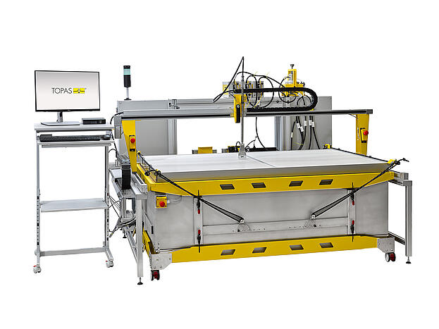 AFS 152/A Test System, bestückt mit größem HEPA -Filter (1220 mm × 1830 mm)